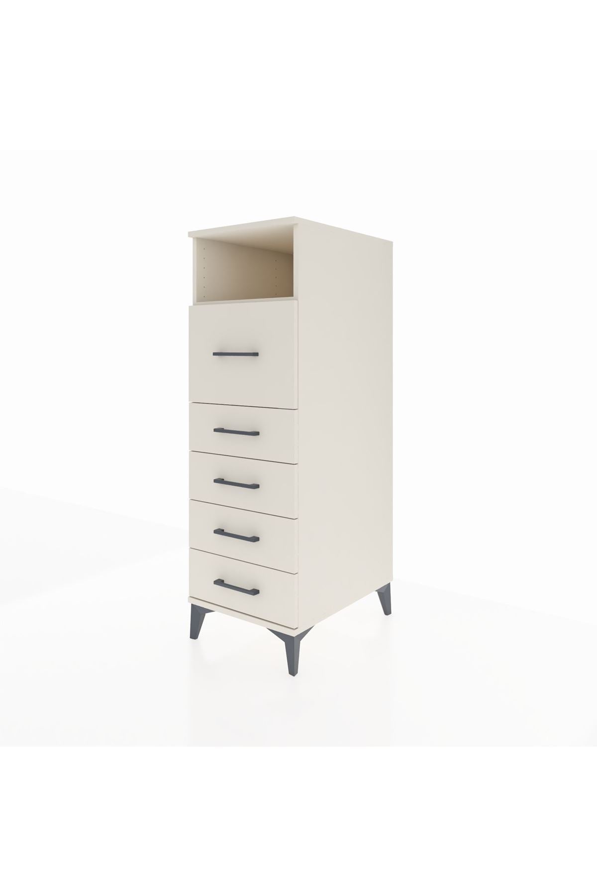 Kronos Dolap Tek Raflı 5 Çekmeceli 44x59x134 - S82M019V1C