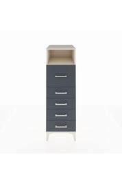 Kronos Dolap Tek Raflı 5 Çekmeceli 44x59x134 Aytaşı-Antrasit