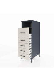 Kronos Dolap Tek Raflı 5 Çekmeceli 44x59x134 - S82M019V4C