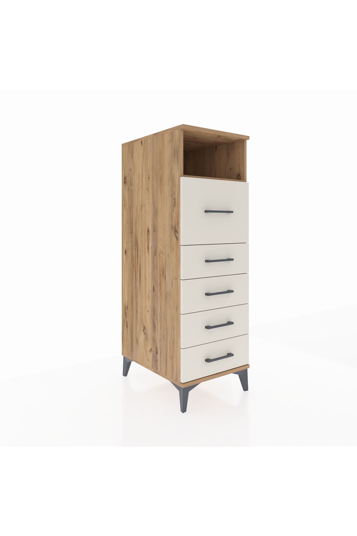 Kronos Dolap Tek Raflı 5 Çekmeceli 44x59x134 - S82M019V7C