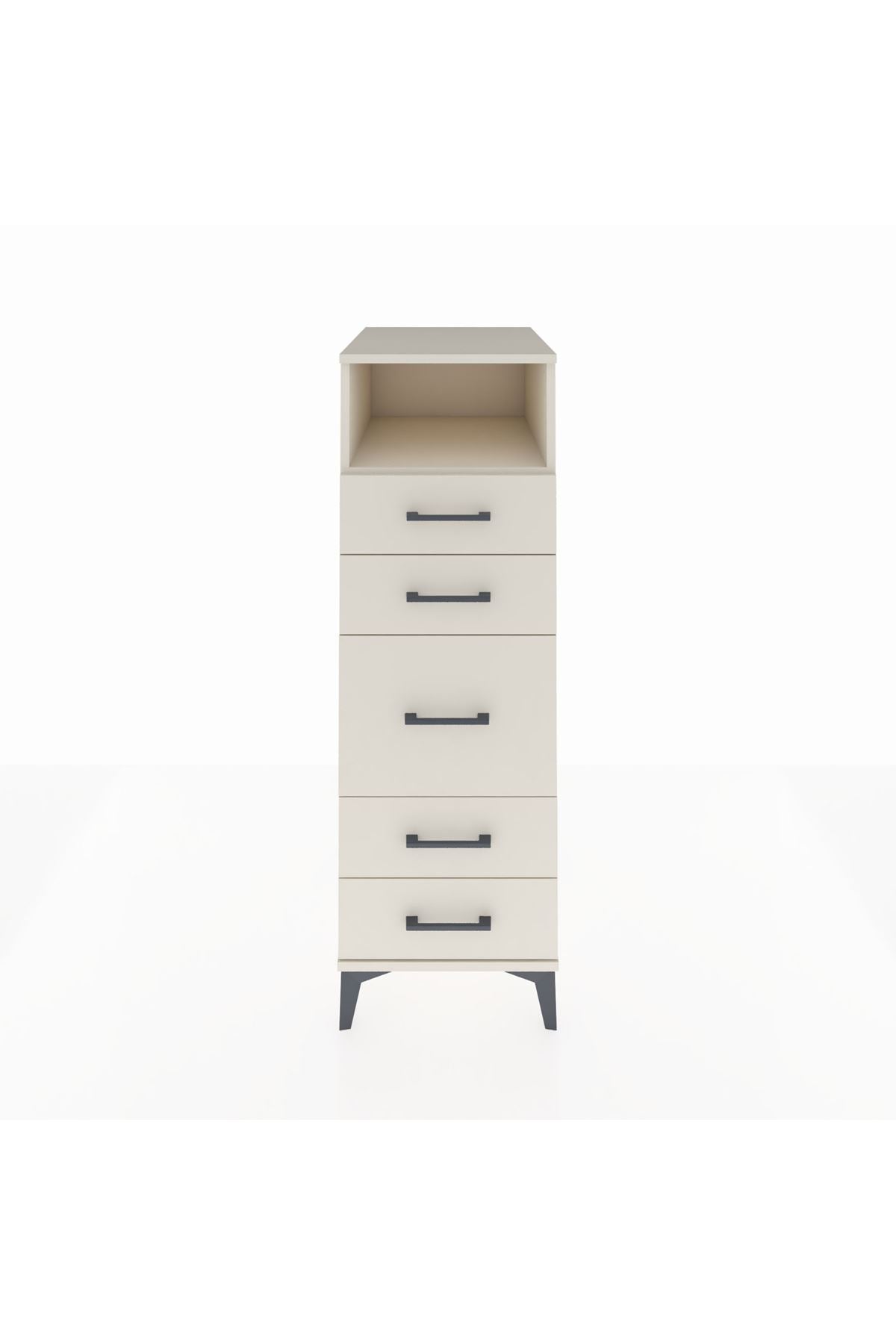 Kronos Dolap Tek Raflı 5 Çekmeceli 44x59x134 Aytaşı-Aytaşı