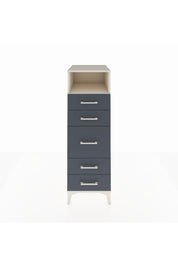 Kronos Dolap Tek Raflı 5 Çekmeceli 44x59x134 Aytaşı-Antrasit