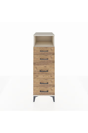 Kronos Dolap Tek Raflı 5 Çekmeceli 44x59x134 Aytaşı-Çam