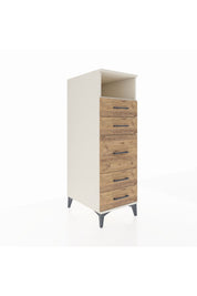 Kronos Dolap Tek Raflı 5 Çekmeceli 44x59x134 Aytaşı-Çam