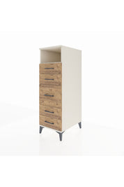 Kronos Dolap Tek Raflı 5 Çekmeceli 44x59x134 Aytaşı-Çam