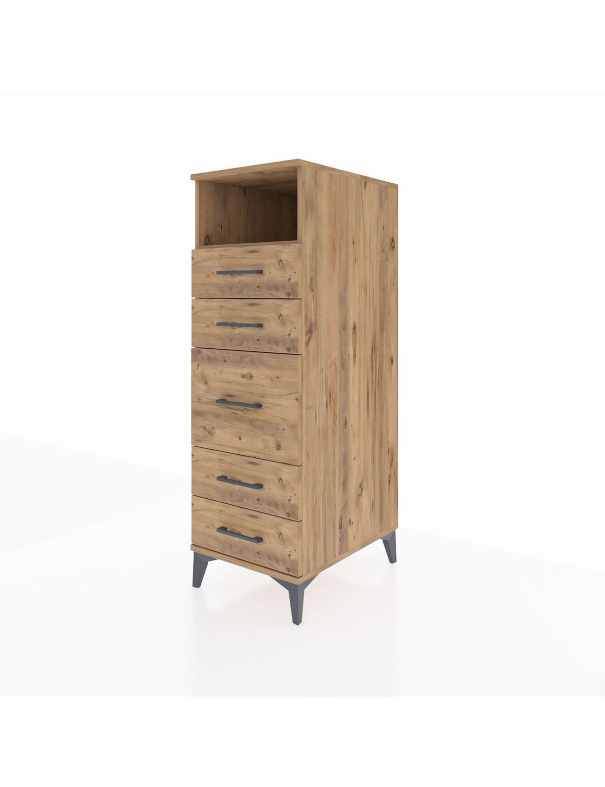 Kronos Dolap Tek Raflı 5 Çekmeceli 44x59x134 - S82M020V9C