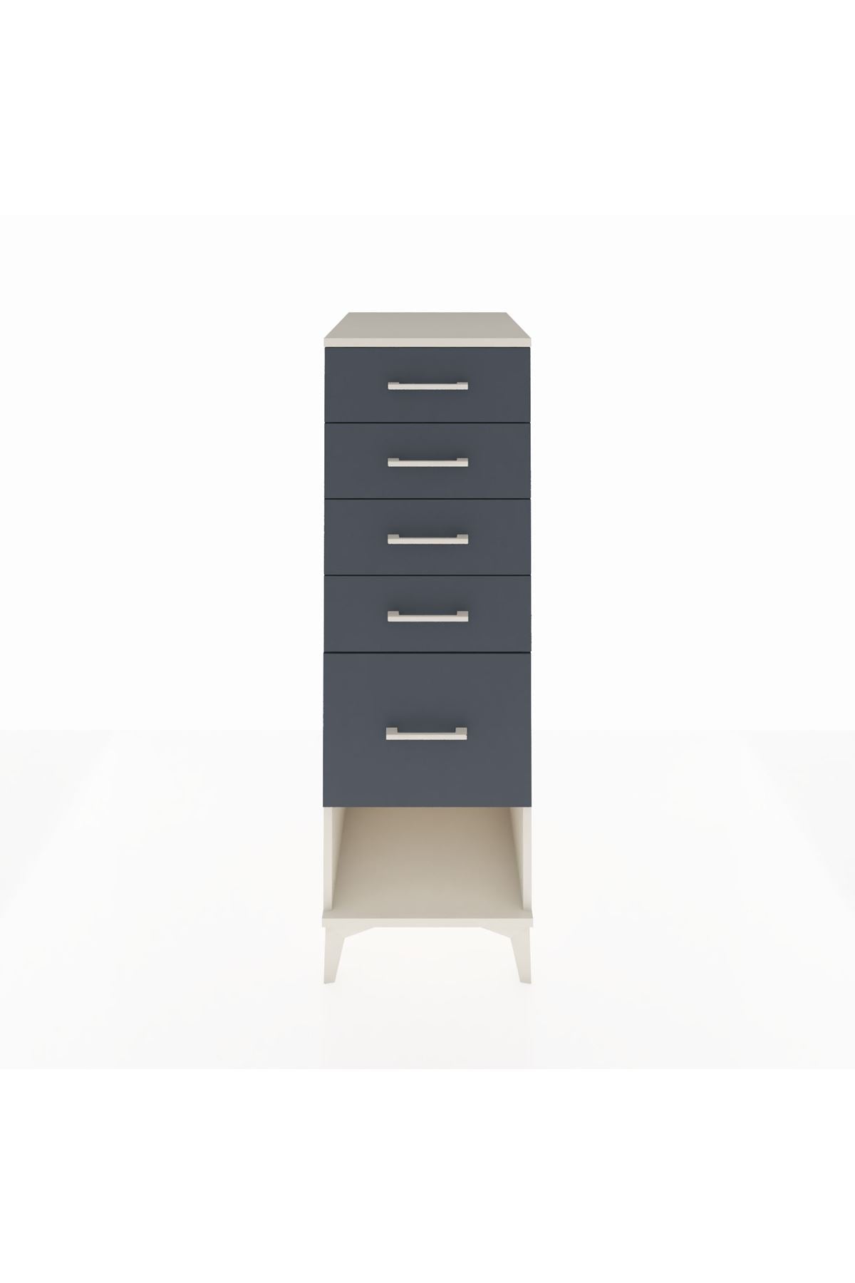Kronos Dolap 5 Çekmeceli 44x59x134 Aytaşı-Antrasit