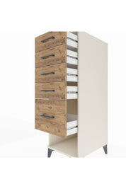 Kronos Dolap 5 Çekmeceli 44x59x134 Aytaşı-Çam