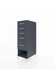 Kronos Dolap 5 Çekmeceli 44x59x134 Antrasit-Antrasit