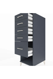 Kronos Dolap 5 Çekmeceli 44x59x134 Antrasit-Antrasit