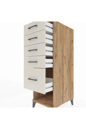 Kronos Dolap 5 Çekmeceli 44x59x134 Çam-Aytaşı