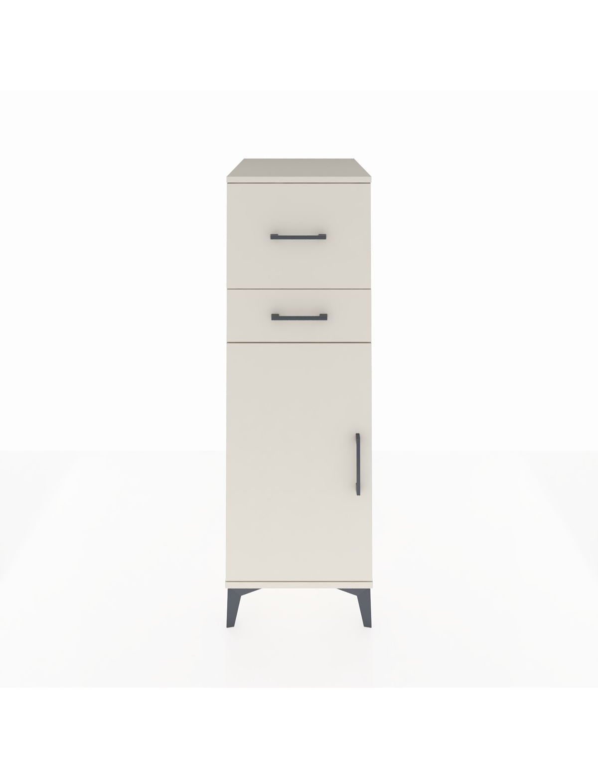 Kronos Dolap Tek Raflı 2 Çekmeceli Tek Kapaklı 44x59x134 Aytaşı-Aytaşı