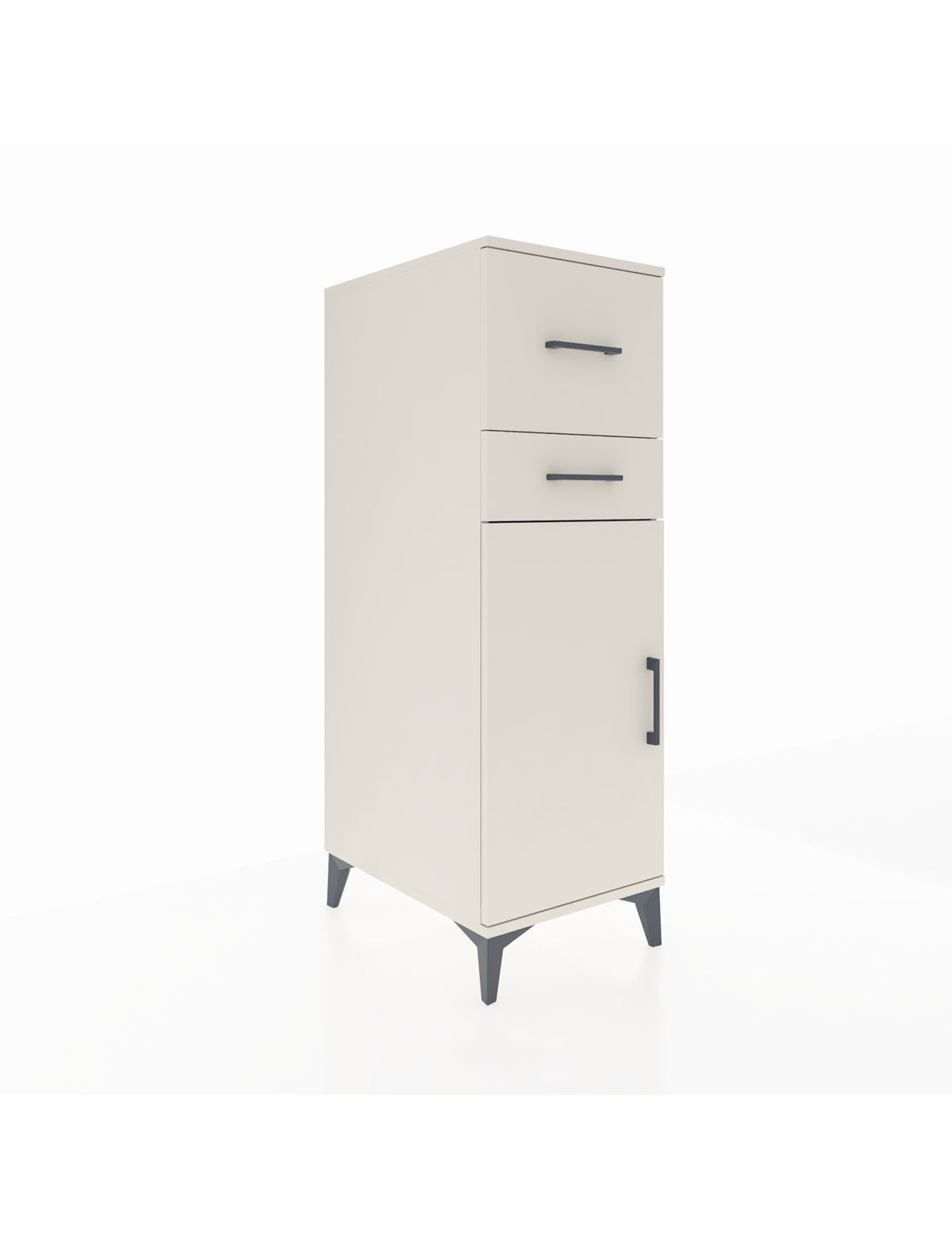 Kronos Dolap Tek Raflı 2 Çekmeceli Tek Kapaklı 44x59x134 Aytaşı-Aytaşı