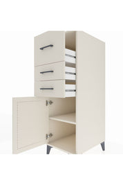 Kronos Dolap Tek Raflı 3 Çekmeceli Tek Kapaklı 44x59x134 Aytaşı-Aytaşı