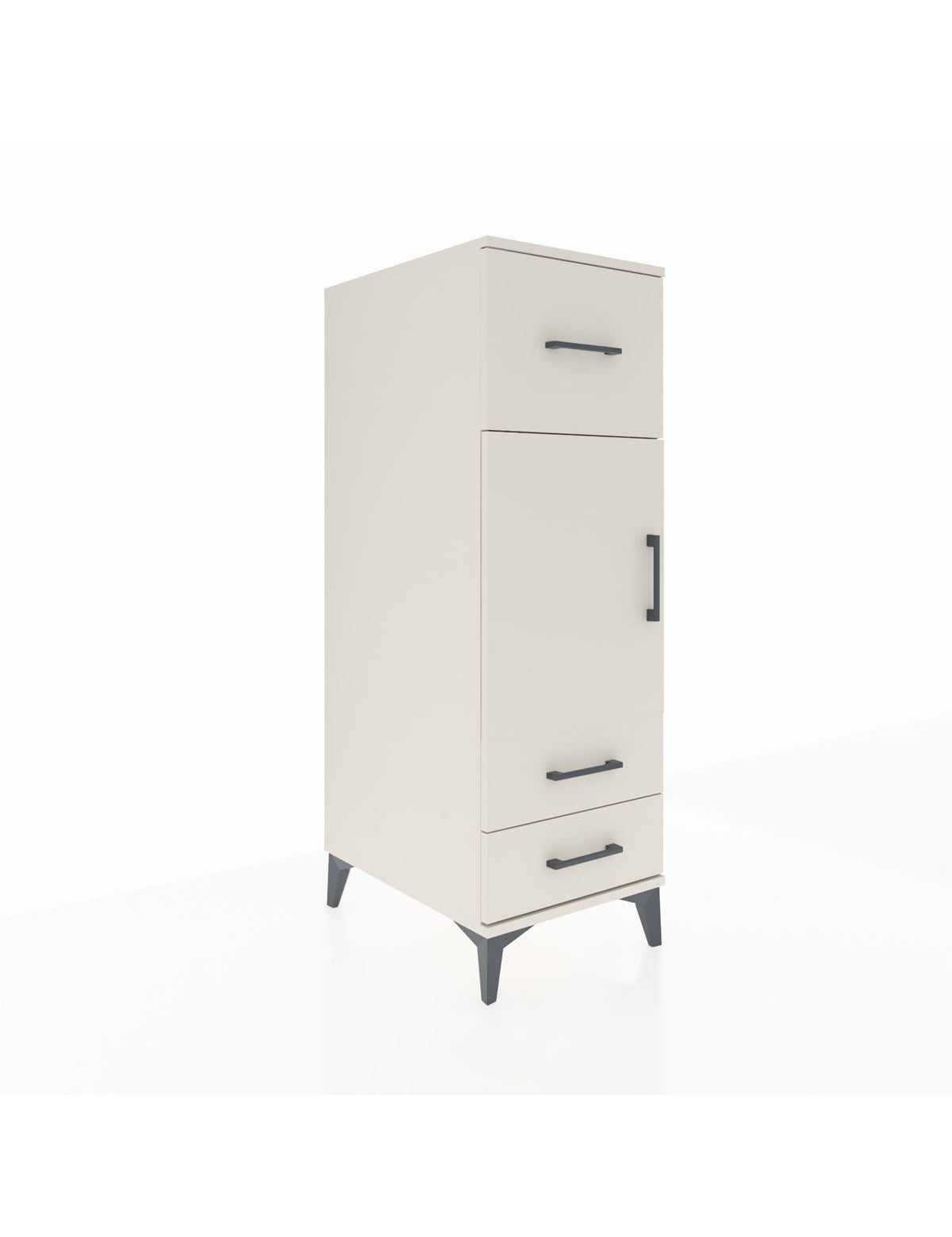 Kronos Dolap 2 Raflı 3 Çekmeceli Tek Kapaklı 44x59x134 Aytaşı-Aytaşı