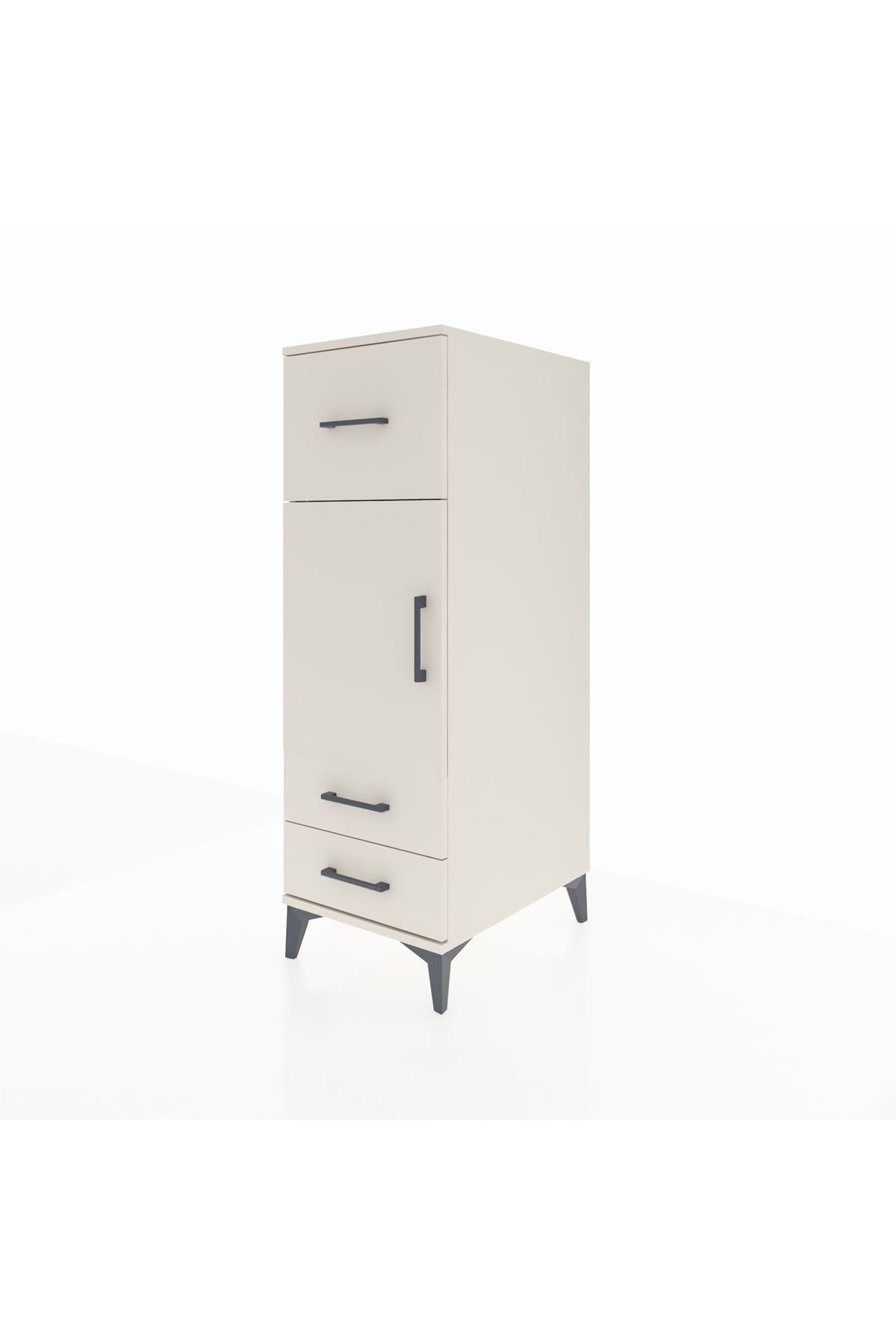 Kronos Dolap 2 Raflı 3 Çekmeceli Tek Kapaklı 44x59x134 Aytaşı-Aytaşı