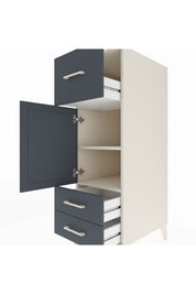 Kronos Dolap 2 Raflı 3 Çekmeceli Tek Kapaklı 44x59x134 Aytaşı-Antrasit