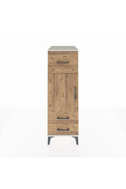 Kronos Dolap 2 Raflı 3 Çekmeceli Tek Kapaklı 44x59x134 Aytaşı-Çam