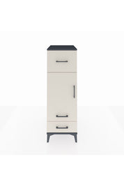 Kronos Dolap 2 Raflı 3 Çekmeceli Tek Kapaklı 44x59x134 Antrasit-Aytaşı