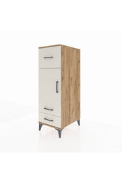 Kronos Dolap 2 Raflı 3 Çekmeceli Tek Kapaklı 44x59x134 Çam-Aytaşı
