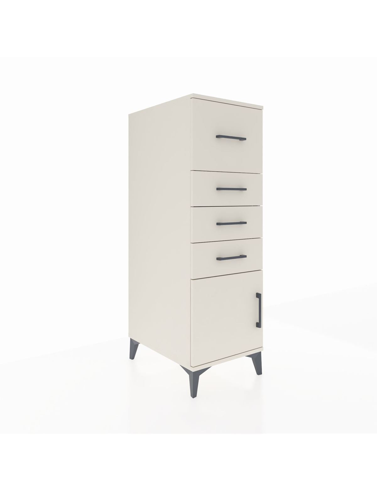 Kronos Dolap 4 Çekmeceli Tek Kapaklı 44x59x134 Aytaşı-Aytaşı