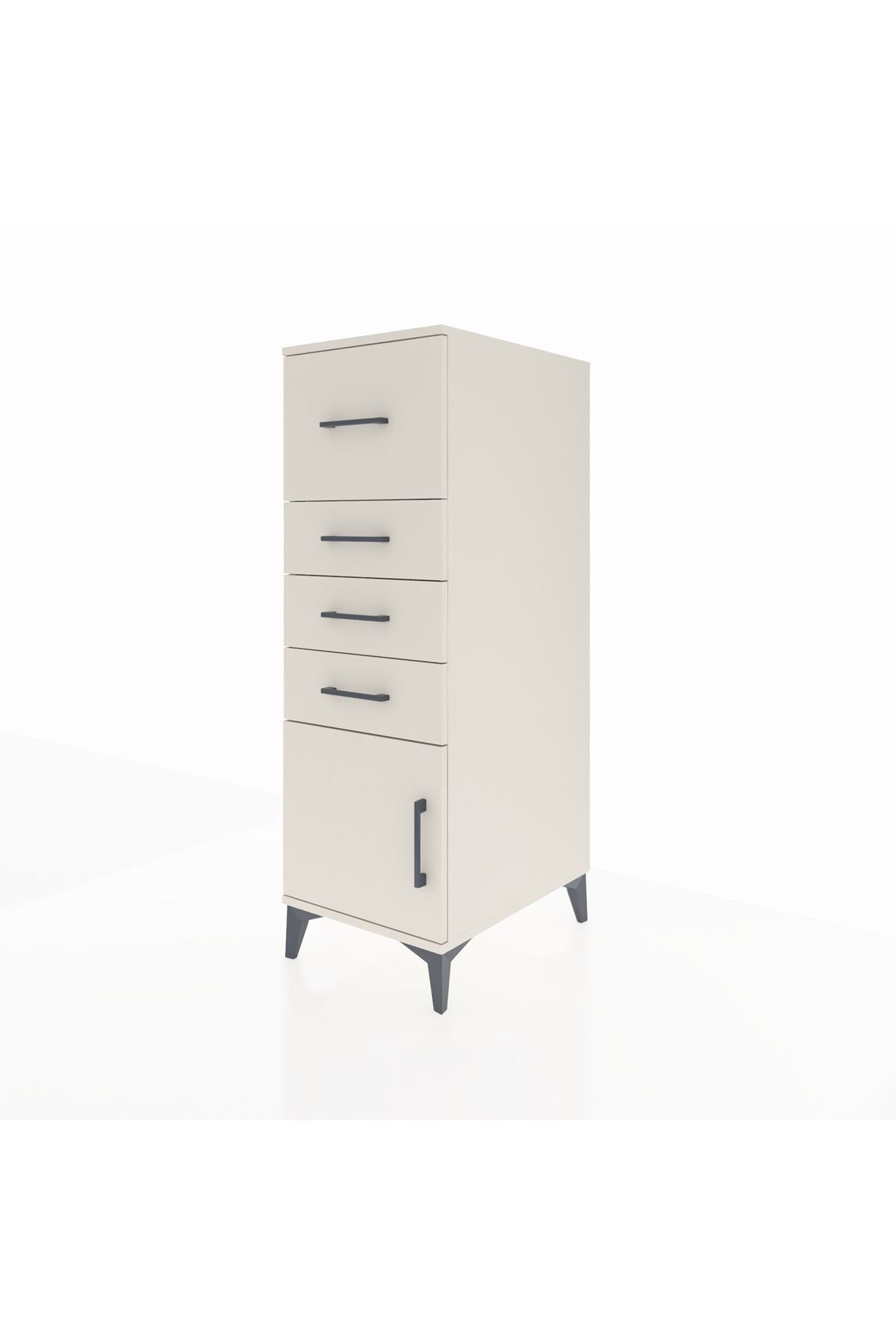 Kronos Dolap 4 Çekmeceli Tek Kapaklı 44x59x134 Aytaşı-Aytaşı