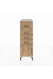 Kronos Dolap 4 Çekmeceli Tek Kapaklı 44x59x134 Aytaşı-Çam