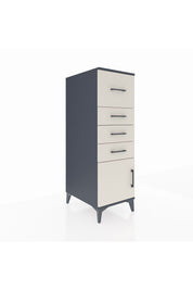 Kronos Dolap 4 Çekmeceli Tek Kapaklı 44x59x134 Antrasit-Aytaşı