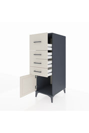 Kronos Dolap 4 Çekmeceli Tek Kapaklı 44x59x134 Antrasit-Aytaşı