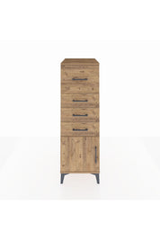 Kronos Dolap 4 Çekmeceli Tek Kapaklı 44x59x134 Çam-Çam