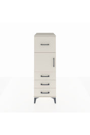 Kronos Dolap Tek Raflı 4 Çekmeceli Tek Kapaklı 44x59x134 - S82M027V1C
