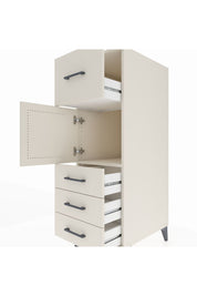 Kronos Dolap Tek Raflı 4 Çekmeceli Tek Kapaklı 44x59x134 Aytaşı-Aytaşı