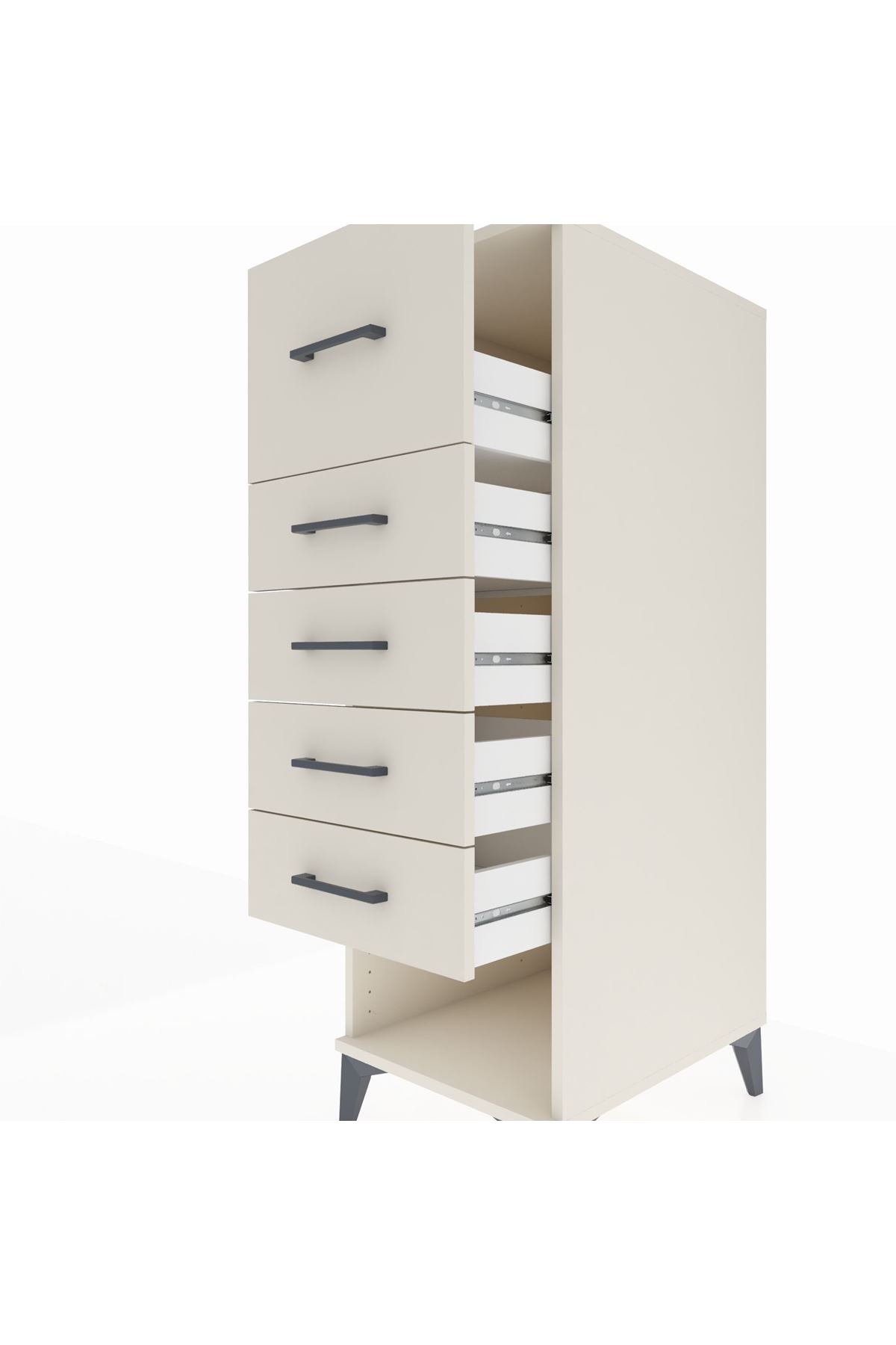 Kronos Dolap 5 Çekmeceli 44x59x134 Aytaşı-Aytaşı