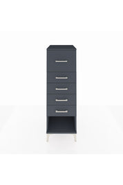 Kronos Dolap 5 Çekmeceli 44x59x134 Antrasit-Antrasit