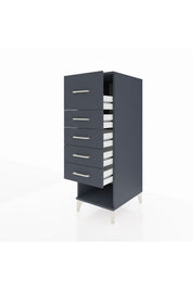 Kronos Dolap 5 Çekmeceli 44x59x134 Antrasit-Antrasit