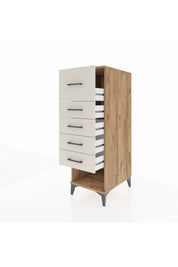 Kronos Dolap 5 Çekmeceli 44x59x134 Çam-Aytaşı