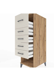 Kronos Dolap 5 Çekmeceli 44x59x134 Çam-Aytaşı
