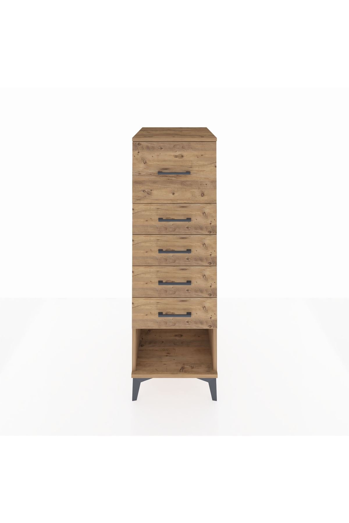 Kronos Dolap 5 Çekmeceli 44x59x134 Çam-Çam