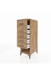 Kronos Dolap 5 Çekmeceli 44x59x134 Çam-Çam