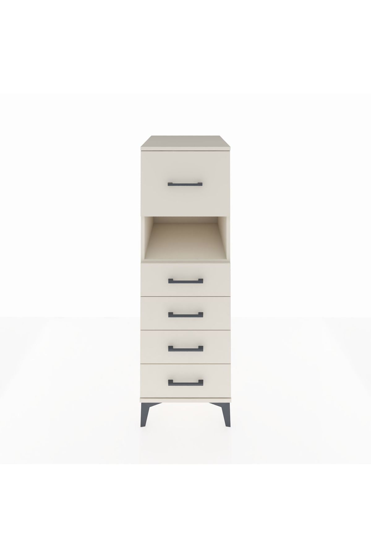 Kronos Dolap Tek Raflı 5 Çekmeceli 44x59x134 Aytaşı-Aytaşı