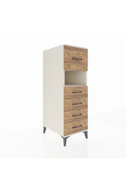 Kronos Dolap Tek Raflı 5 Çekmeceli 44x59x134 Aytaşı-Çam