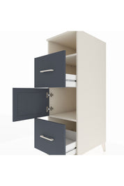 Kronos Dolap 2 Raflı 2 Çekmeceli Tek Kapaklı 44x59x134 Aytaşı-Antrasit