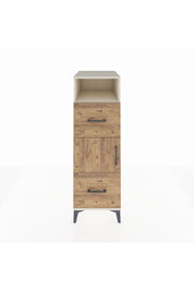 Kronos Dolap 2 Raflı 2 Çekmeceli Tek Kapaklı 44x59x134 Aytaşı-Çam