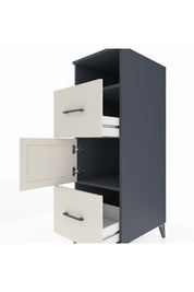 Kronos Dolap 2 Raflı 2 Çekmeceli Tek Kapaklı 44x59x134 Antrasit-Aytaşı