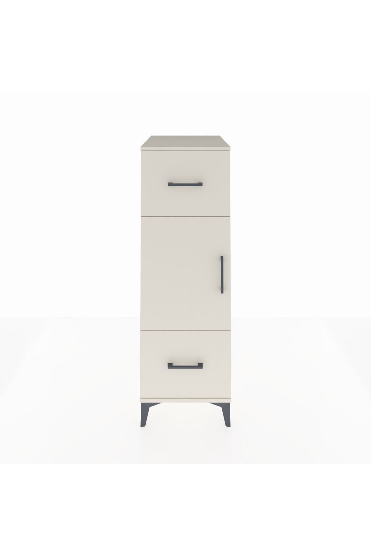 Kronos Dolap 2 Raflı 2 Çekmeceli Tek Kapaklı 44x59x134 Aytaşı-Aytaşı