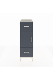 Kronos Dolap 2 Raflı 2 Çekmeceli Tek Kapaklı 44x59x134 Aytaşı-Antrasit