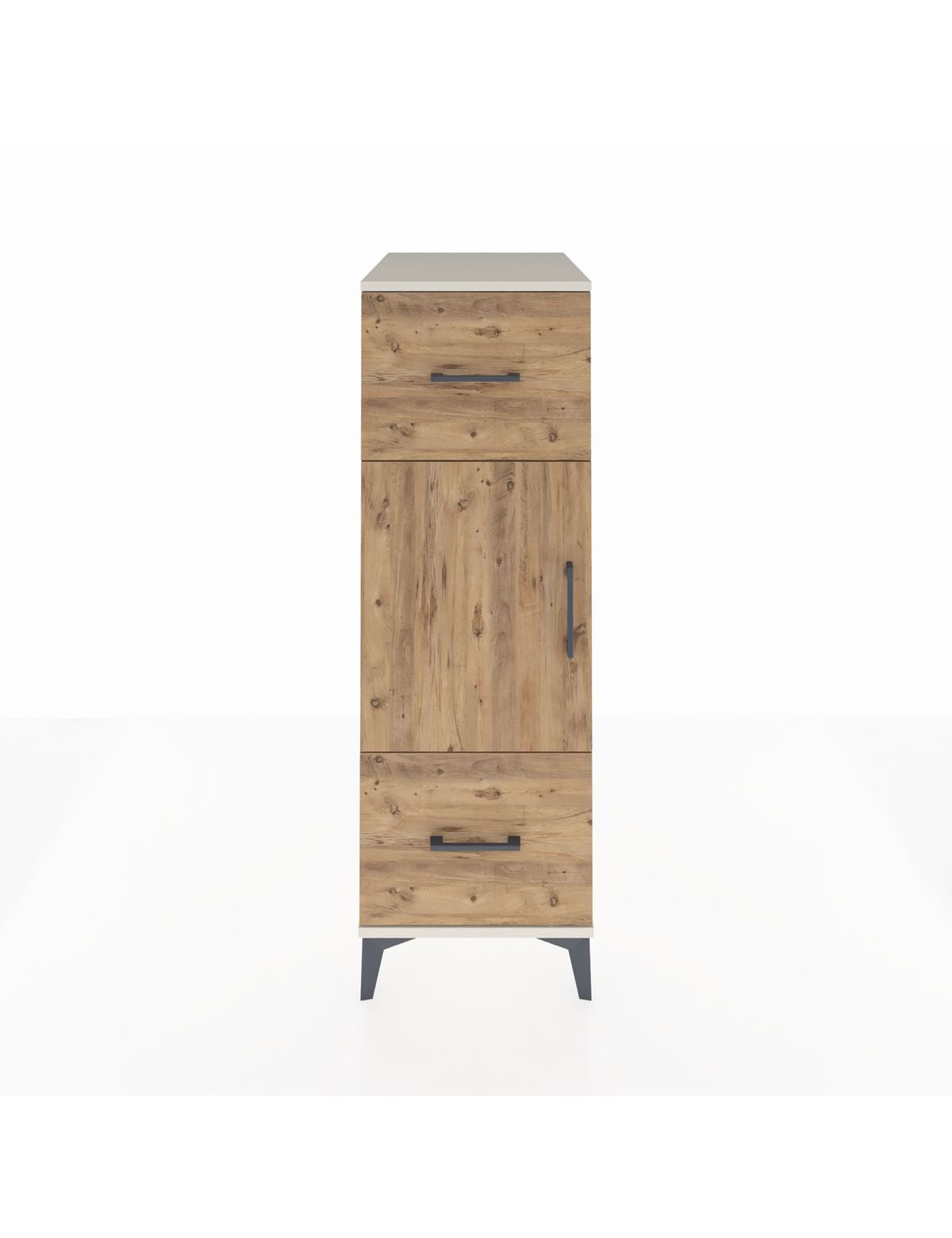 Kronos Dolap 2 Raflı 2 Çekmeceli Tek Kapaklı 44x59x134 Aytaşı-Çam