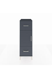Kronos Dolap 2 Raflı 2 Çekmeceli Tek Kapaklı 44x59x134 Antrasit-Antrasit