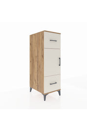 Kronos Dolap 2 Raflı 2 Çekmeceli Tek Kapaklı 44x59x134 Çam-Aytaşı
