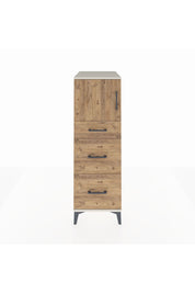 Kronos Dolap Tek Raflı 3 Çekmeceli Tek Kapaklı 44x59x134 Aytaşı-Çam